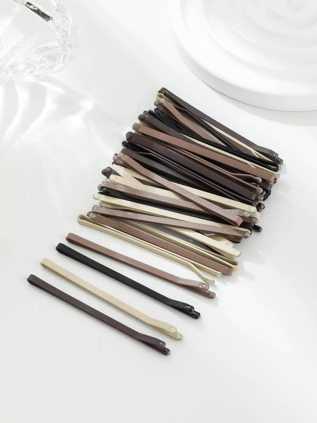 40pcs Matte Pastel Color Hair Clips For All Seasons Casual for Women Barrette